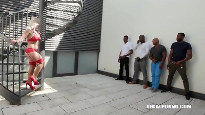 bitches double anal invasion gangbang with xxx Nikyta squirting while getting dp