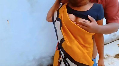 Indian couple outdoor - I poked my tutor in school play ground