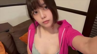 Selfie masturbation video of a woman college college girl with a super-cute voice.